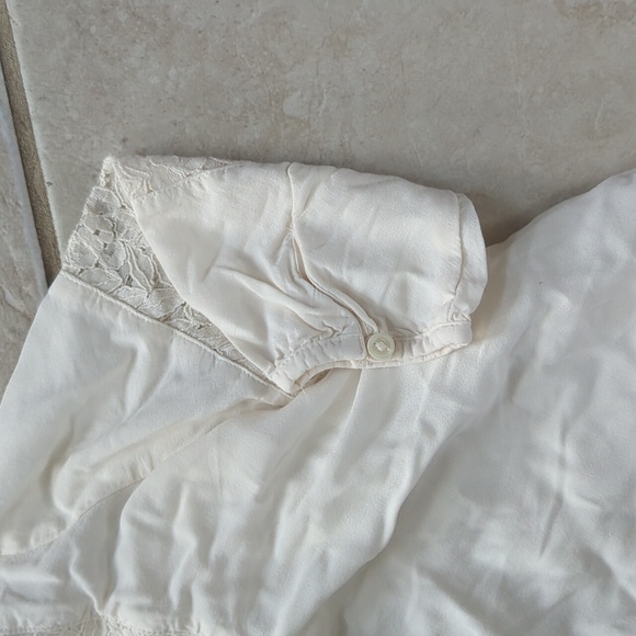 Girls size 8 Gap navy blue and old navy size 8 cream top - Picture 6 of 8